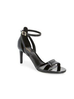 Michael Kors Women’s Kimberly Patent Leather Sandals Black Size 8